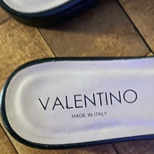 classy valentino slides! size 10 but fits like 8.5 price negotiable!